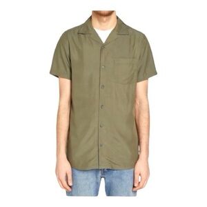 ONIA Men's Solid Vacation Shirt In Deep Sage
